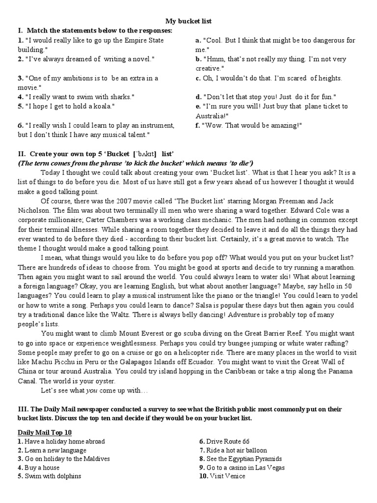 The Term Comes From The Phrase 'To Kick The Bucket' Which Means 'To Die