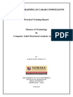 Practical Training Report (20MCLC11)