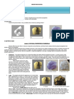 Minerals and Rocks: Identifying Common Rock-Forming Minerals