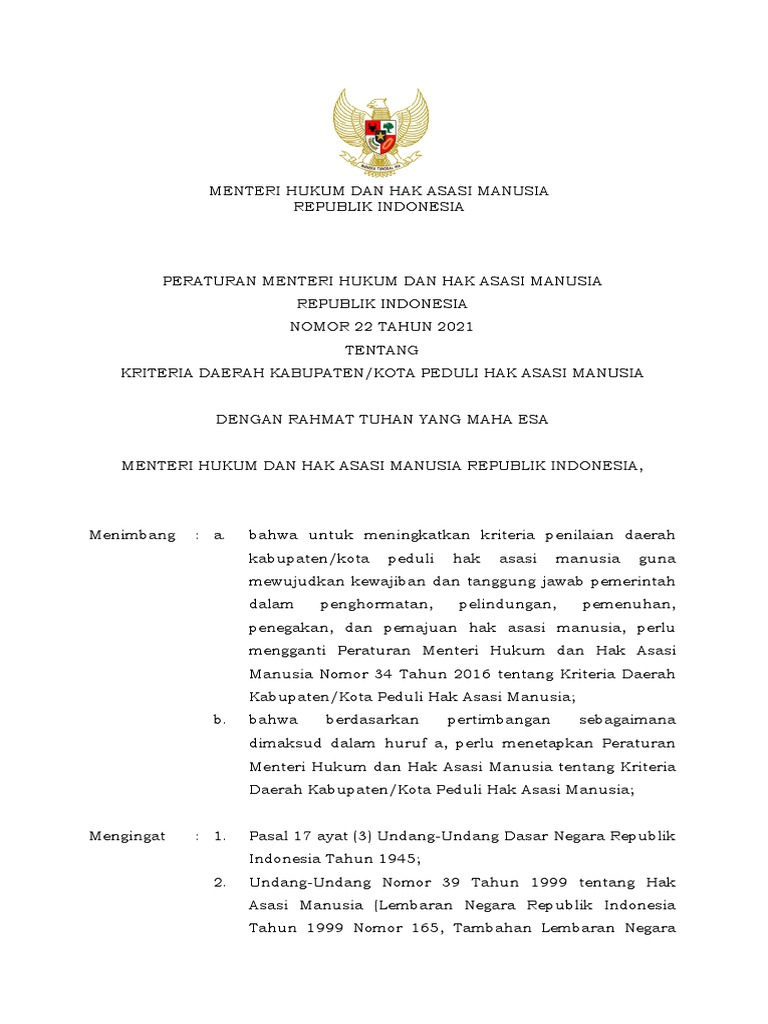 Permenkumham 22 2021 pdf