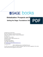 Globalization: Prospects and Problems: Setting The Stage: Foundations Globalization