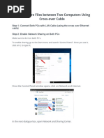 How To Share Files Between Two Computers Using Cross