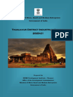 Thanjavur District Industrial Profile 2020-21: Ministry of Micro, Small and Medium Enterprises Government of India