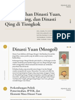 Pemerintahan Dinasti Yuan, Dinasti Ming, Dan Dinasti Qing Di Tiongkok