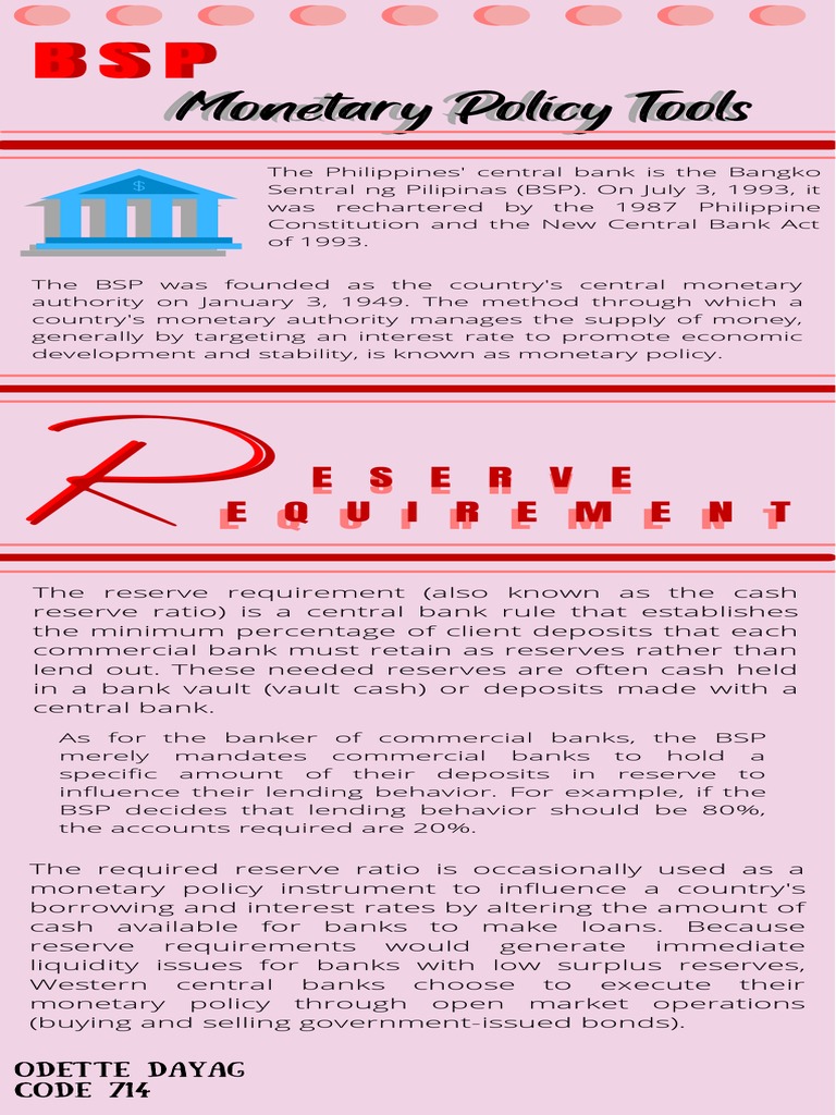 Monetary Policy Tools | PDF | Finance & Money Management | Social Science