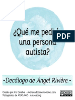 Decalogo Que Me Pediria Una Persona Autista Angel Riviere