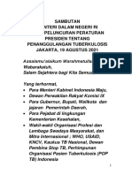 Sambutan Mendagri Pada Peluncuran Perpres Penanggulangan TBC