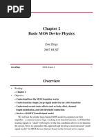 Basic MOS Device Physics: Zou Zhige 2007 HUST