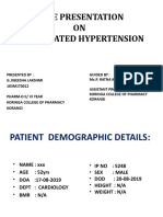 Case Presentation ON Accelerated Hypertension