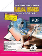 Evaluasi Bahasa Inggris Kelas IX Semester 1 