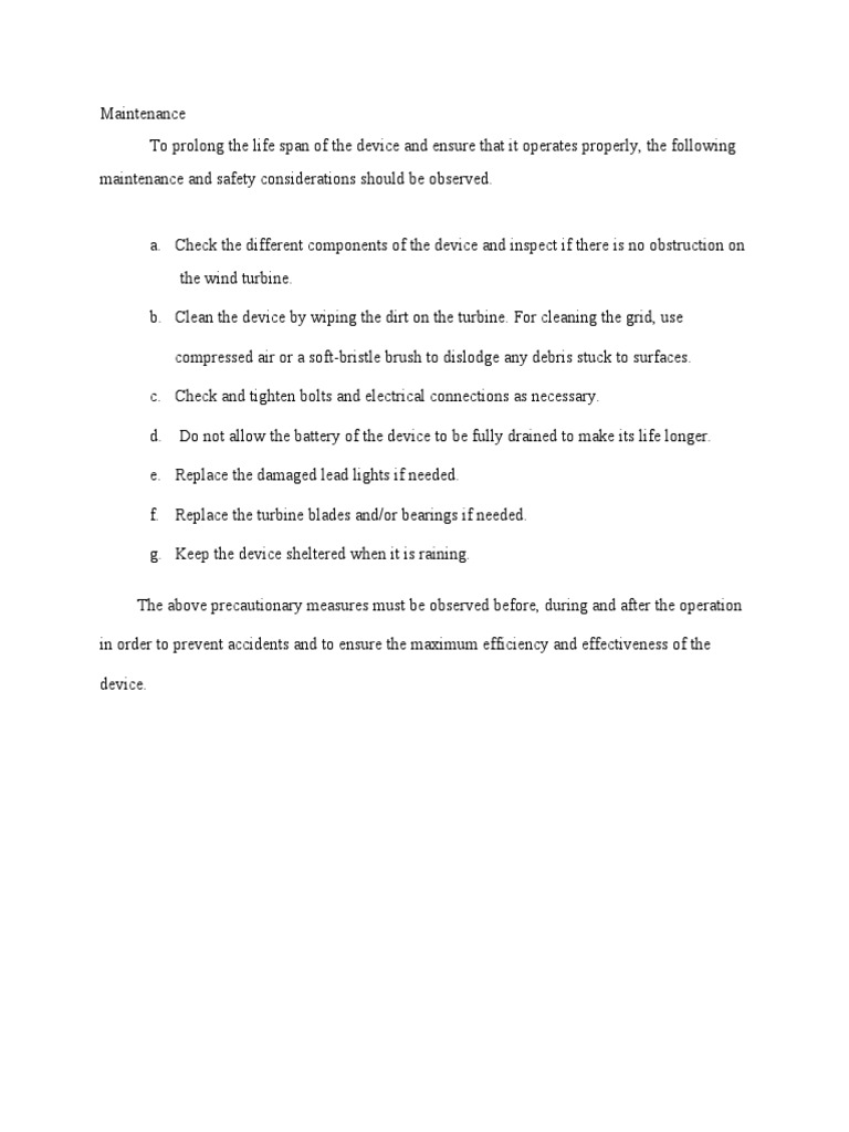 Maintenance Updated | PDF | Business | Home & Garden
