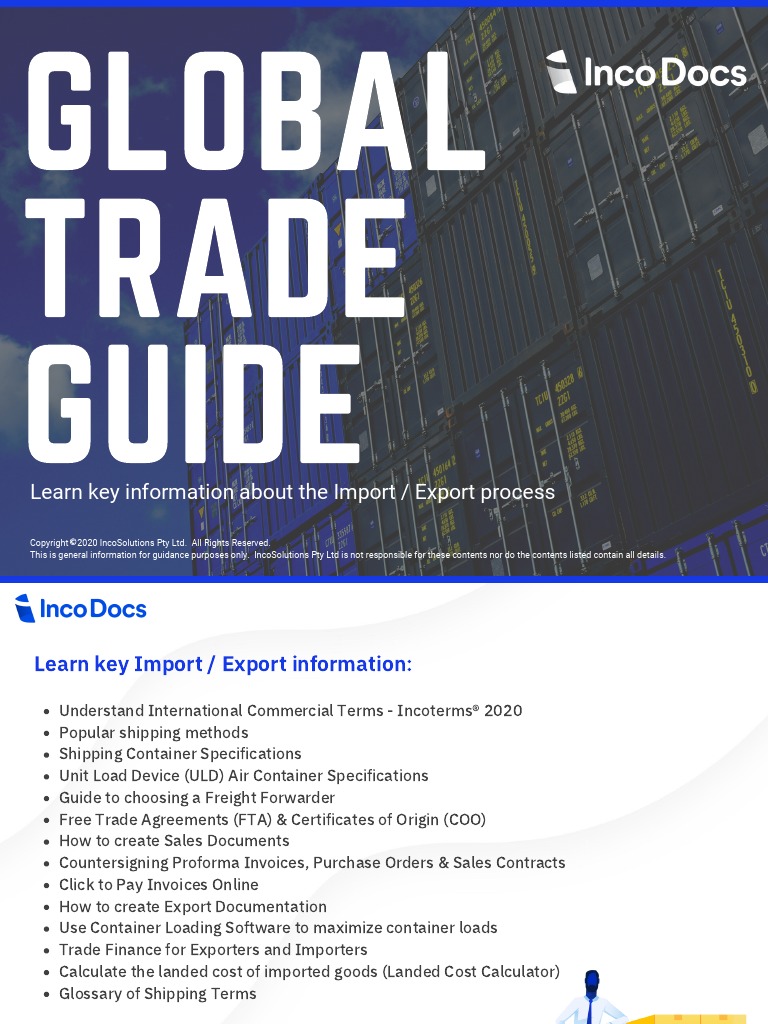 Global Trade Guide: Learn Key Information About The Import / Export ...