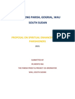 Christ King Parish, Gogrial, Wau South Sudan: Proposal On Spiritual Enhancement For Parishioners