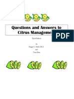 Questions and Answers To Citrus Management: Third Edition by Peggy A. Mauk, Ph.D. and Tom Shea