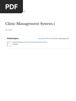 Clinic Management System Project Report With Cover Page v2