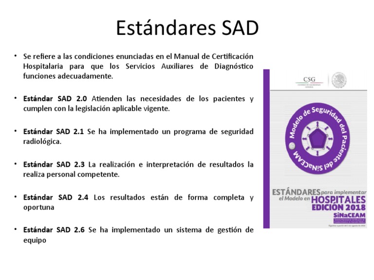 Estándares SAD | PDF