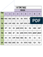 Time Table