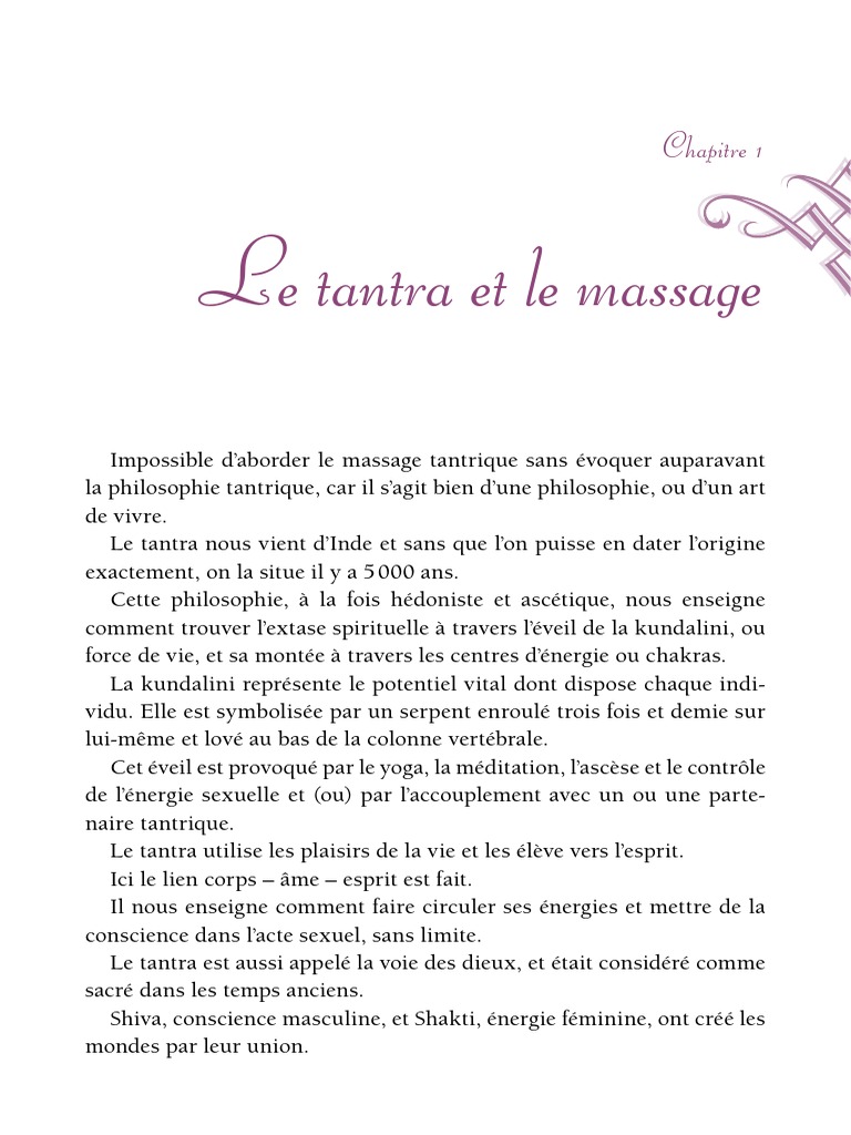 Massage Tantrique et Éveil de la Kundalini | PDF | Tantrisme ...