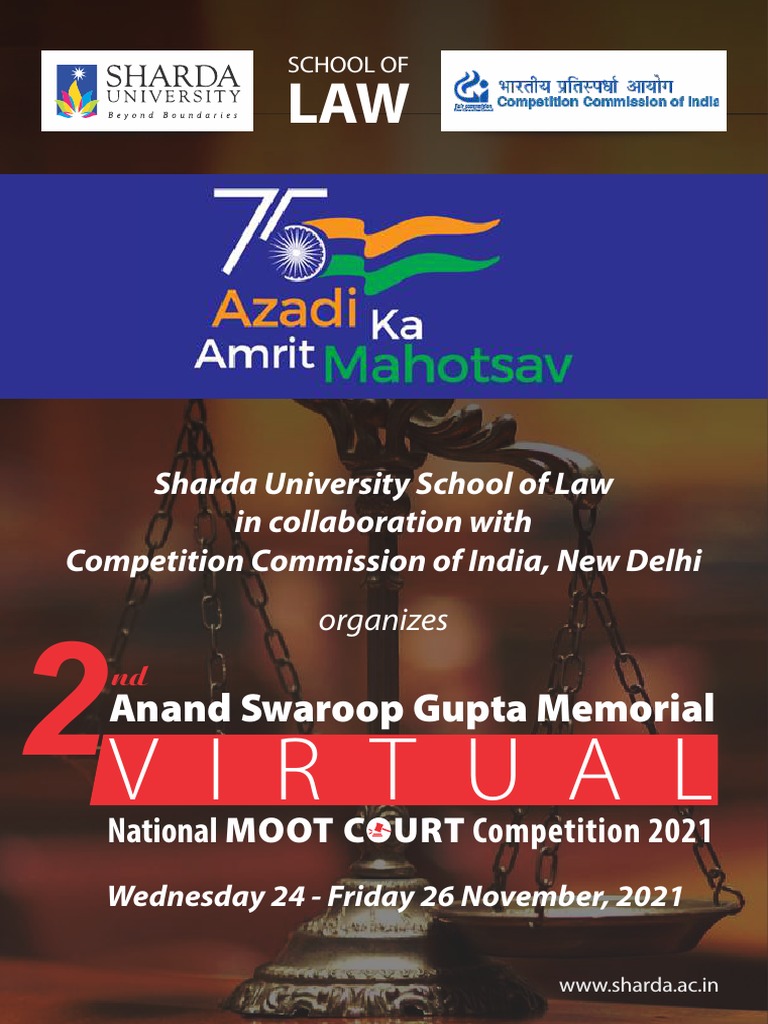 Virtual National Moot Court Competition 2021 Pdf Supreme Court Of India