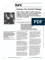 Science for Social Change 1982