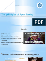 The Principles of Apex Testing