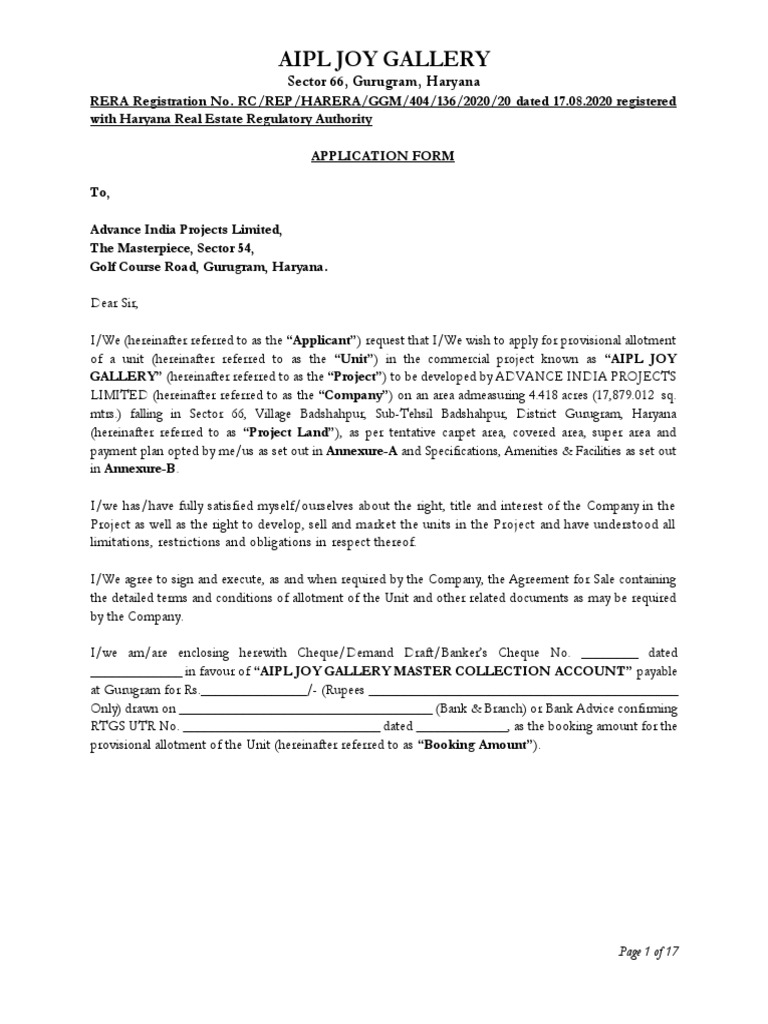 AF - Joy Gallery (Retail) - 20.08.24 | PDF | Lease | Landlord