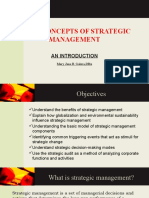 Basic Concepts of Strategic Management: An Introduction