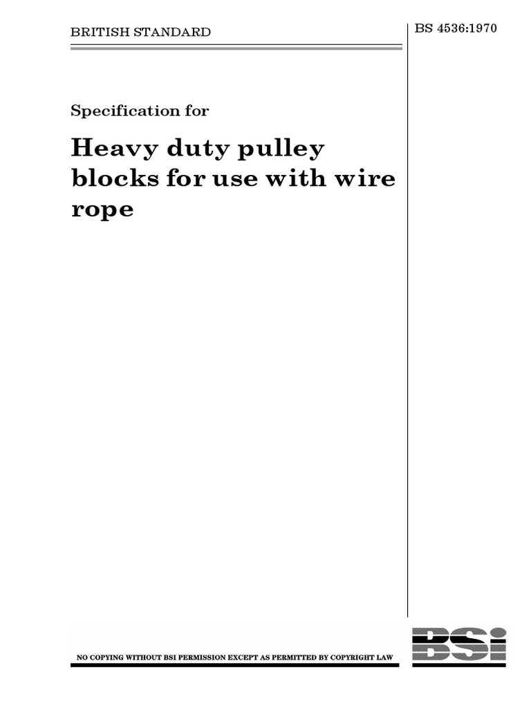BS 4536 Heavy Duty Block | PDF | Steel | Bearing (Mechanical)