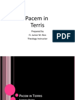 Pacem in Terris: Prepared by Fr. Jumar M. Rios Theology Instructor