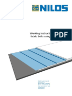 Working Instructions For Splicing Fabric Belts Using A Cold Process