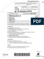 January 2019 (R) QP - Paper 2H Edexcel Maths (A) IGCSE