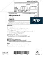 January 2019 (R) QP - Paper 1H Edexcel Maths (A) IGCSE
