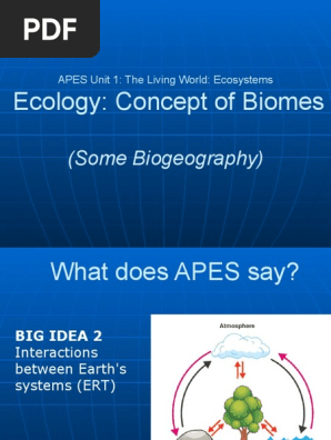 The concept of Biomes - interactive presentation