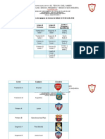 Calendarios de Partidos de Fútbol Cetedelsa 2018