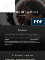 Prodrome of Psychosis
