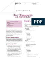 Laboratory 2 Body Organization and Terminology