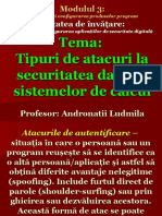 02 - Tipuri de Atacuri La Securitatea Datelor