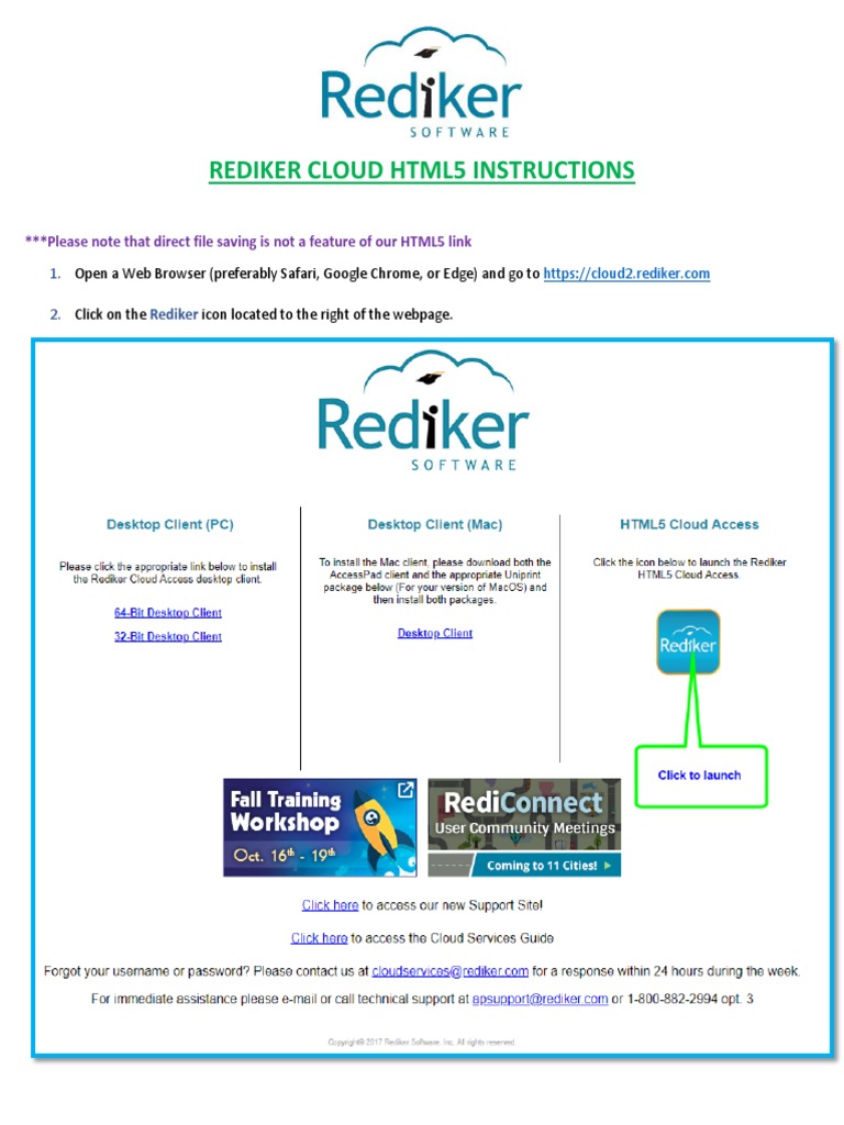 Rediker Cloud HTML5 User Guide | PDF | Icon (Computing) | Computing