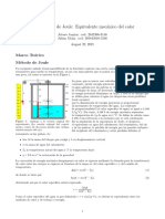 Experimento de Joule: Equivalente Mec Anico Del Calor