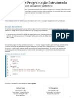 Escopo e Passagem de Parâmetros