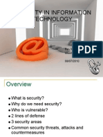 Security in Information Technology: By:-Mithun.k Mtech TM