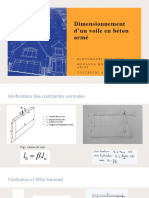 Dimensionnement D'un Voile en Béton Armé