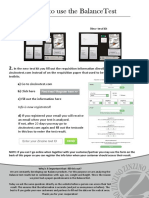 How To Use The Balancetest: B) Click Here C) Fill Out The Information Here