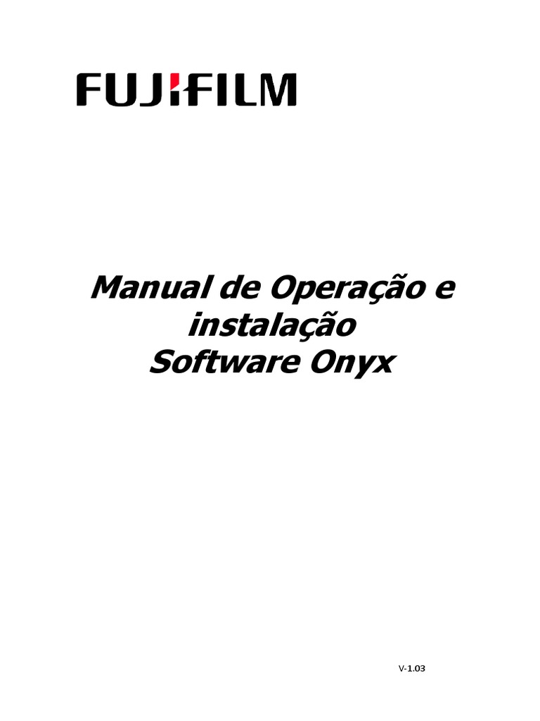 Manual de Operação Do Software Onix-V1.03 | PDF | Impressão ...