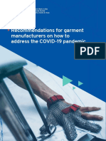Recommendations For Garment Manufacturers On How To Address The COVID-19 Pandemic