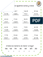 Sumas y Restas Tercero