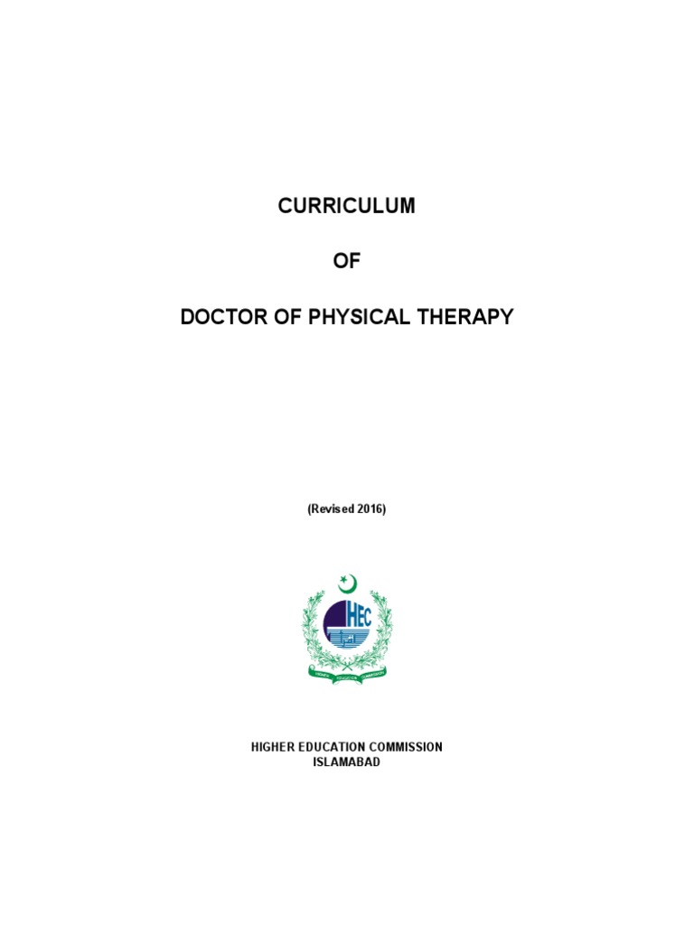 DPT Curriculum Overview 2016 | PDF | Physical Therapy | Neuron