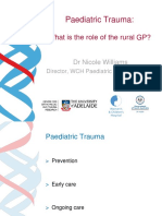 Paediatric Trauma - DR Nicole Williams