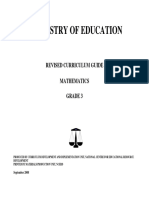 Ministry of Education: Revised Curriculum Guide Mathematics Grade 3