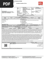 Two Wheeler Standalone OD Only: Certificate of Insurance Cum Policy Schedule